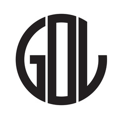 GOL modern elegance and creative logo design .GOL luxurious alphabet design . GOL letter initial logo design.