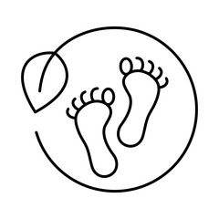 Ecology and Nature Green Icon. Concept of Green Technology, Climate Change, Environmental Sustainability Symbol in Minimal Style. Editable Stroke Vector Illustration Line Icon
