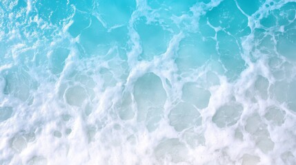 Fototapeta premium Azure water's foamy texture