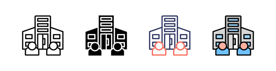 Enterprise Multi Style Icon Set Vector 