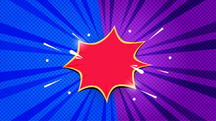 Flat comic style background