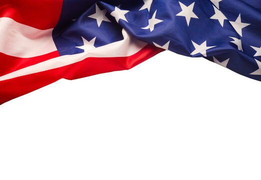 Part of the American flag is on a transparent background.