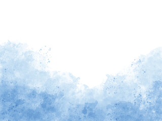 Fototapeta premium Blue Cloud Half Background with Soft Gradient Sky
