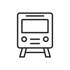 Metro thin line icons. Editable stroke and Perfect pixel on transparent background