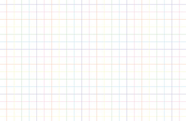 レインボーカラーのカラフルな方眼紙の背景素材