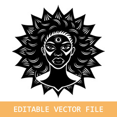 woman's day vector silhouette