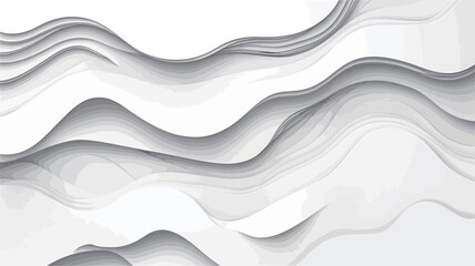Fototapeta premium The image presents a seamless abstract pattern featuring undulating grayscale waves. The waves are rendered with varying shades of gray creating a sense of depth and texture. The lines are smooth
