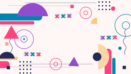 Trendy background design memphis style