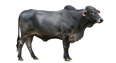 Nelore Cattle full body. cow, animal, farm,isolate on transparent background