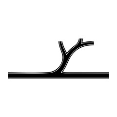 Fototapeta premium cardiovascular vessel glyph icon