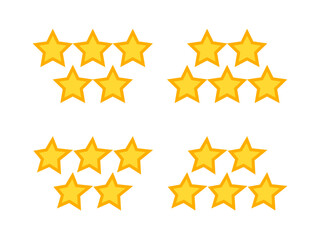 五ツ星評価アイコンセット