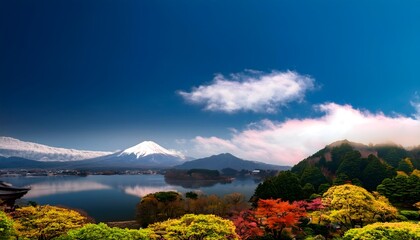 Obraz premium landscape of the best natural scenery in Japan 