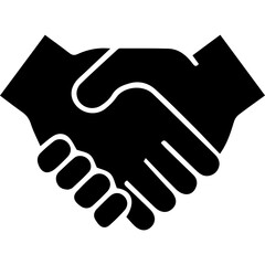 handshake icon vector illustration