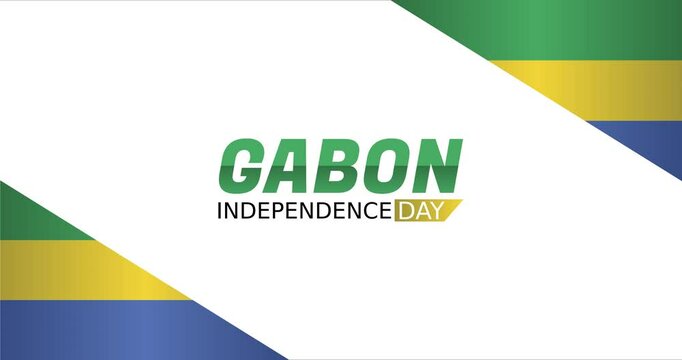 Gabon independence day motion video, ideal for Gabon independence day celebration