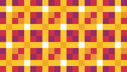 Seamless geometric pattern of colorful squares. Perfect for backgrounds and textiles
