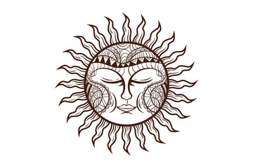 Sun Bohemian Illustration