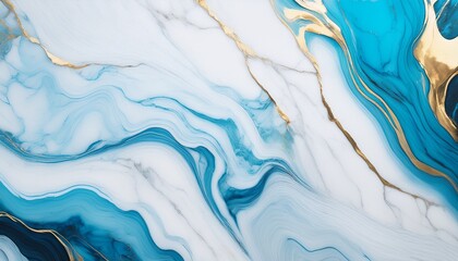 Naklejka premium close up of white marble texture background background white glod sea blue marble background design texture