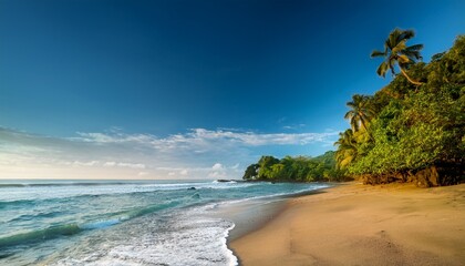 Obraz premium idyllic beach manzanillo costa rica