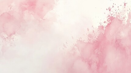 Obraz premium Soft pink watercolor texture with abstract artistic brushstrokes and dreamy gradient effect.
