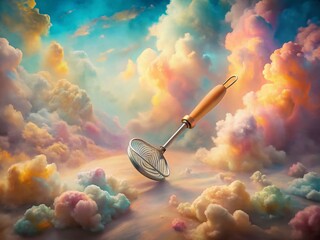 Surreal Vintage Potato Masher: Dreamlike Kitchen Still Life