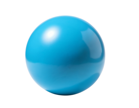 blue sphere isolated on white