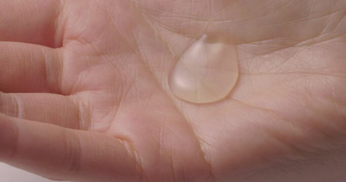 beauty cleansing water hand