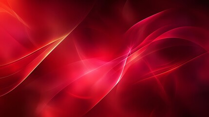 Abstract Red Waves with Light Streaks Background for Modern Design