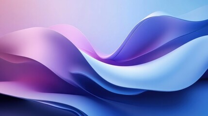 Obraz premium Abstract wavy background with purple, pink, and blue gradient colors.