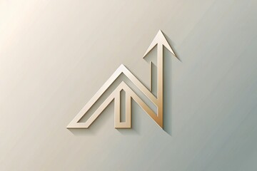 Upward Arrow N Letter Logo Design, Next Steps, Business Growth,  Brand Identity