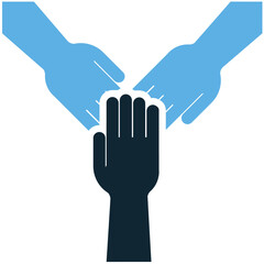 team building icon vector representing collaboration, leadership, and teamwork. Perfect for corporate, business, and networking projects.