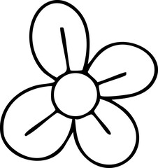 Obraz premium Cute duck, Valentine's Day line drawing, hand drawn 