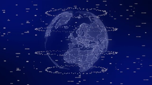 France country emerges on rotating digital globe, surrounded by energy particles, illustrating advanced data analysis in cinematic background