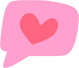 pink valentine's day, watercolor, hand drawn