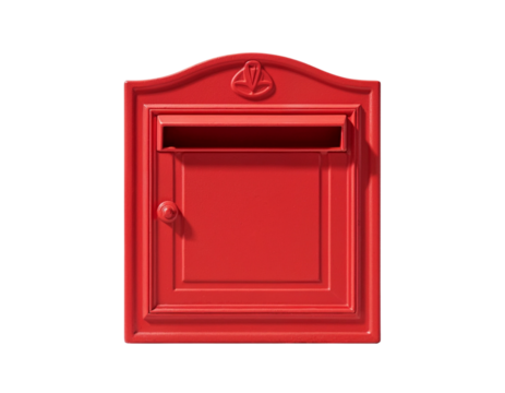 red mail box isolated