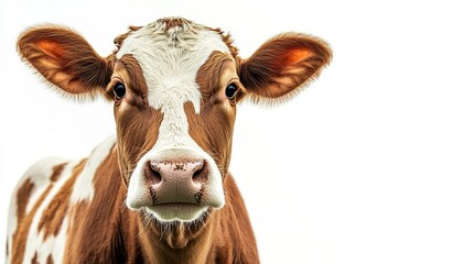 cow isolated on white background  