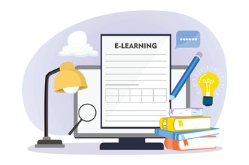 Concept of e-learning, homework assignment.