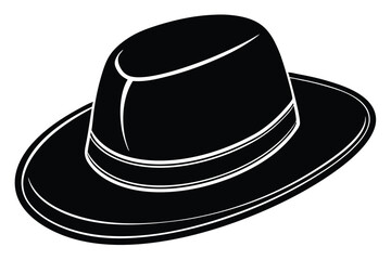 black bowler hat