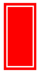 ハンコ・スタンプの無地の土台イラスト(長方形)