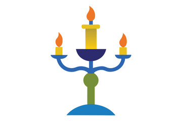 candles in a candlestick