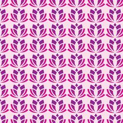 seamless pattern with pink flowers
