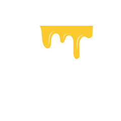 illustration of dripping honey liquid