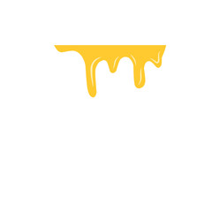illustration of dripping honey liquid