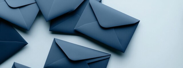 Indigo Envelopes Scattered