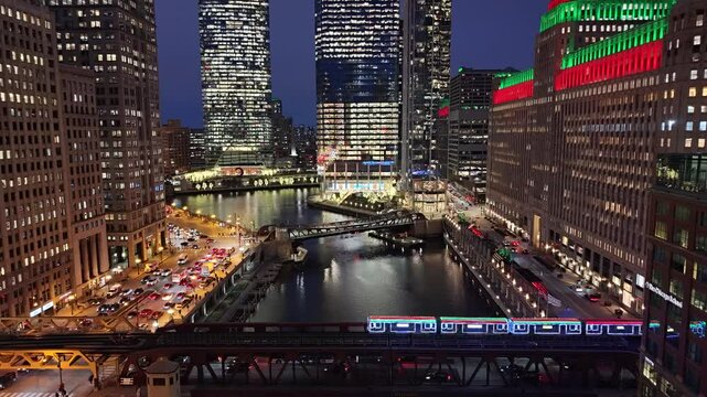 Holiday Train going through Chicago 