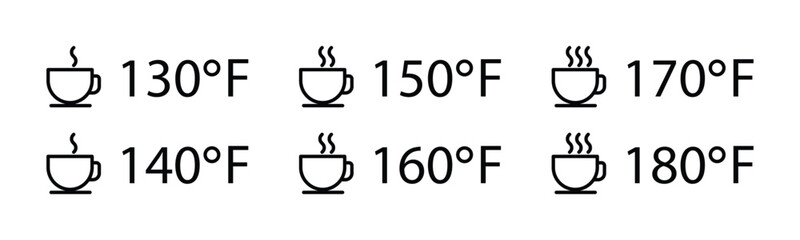 hot coffee temperature setting