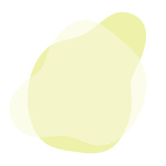 手描きのシンプルな黄色のシェイプフレーム