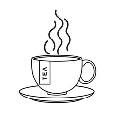 Tea cup vector