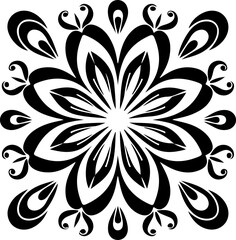 Fototapeta premium Mandala Stencil Vector Design, Intricate Mandala Stencil Art, Circular Mandala Stencil Vector, Decorative Mandala Template Design, Floral Mandala Stencil Vector, Traditional Mandala Vector Art, Abstra