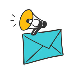 メールお知らせのイラスト