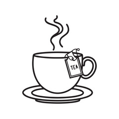 Tea cup vector